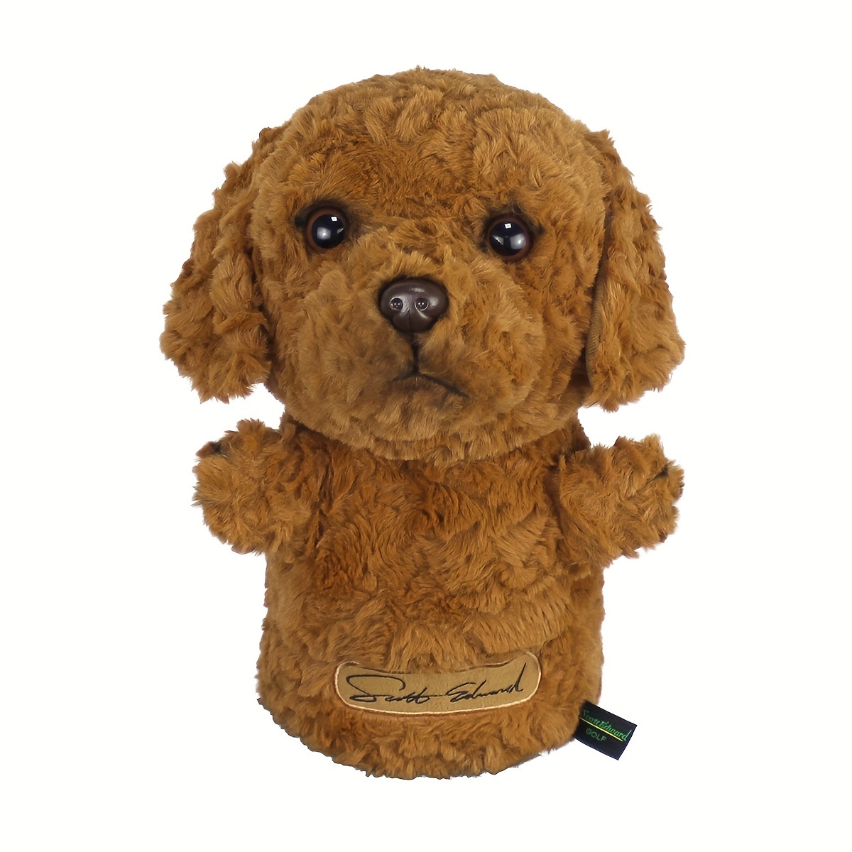 

1pc Cute Doll Teddy Dog Golf Club Cover, Golf Accessories
