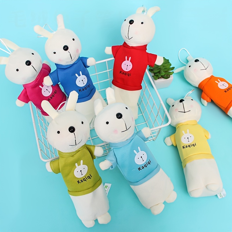 1pc Kawaii Cartoon Rabbit Pencil Case, Sac à crayons en forme de lapin en  peluche, trousse à maquillage, sac de rangement de papeterie, organisateur  de rangement de cosmétiques portable de voyage, cadeau
