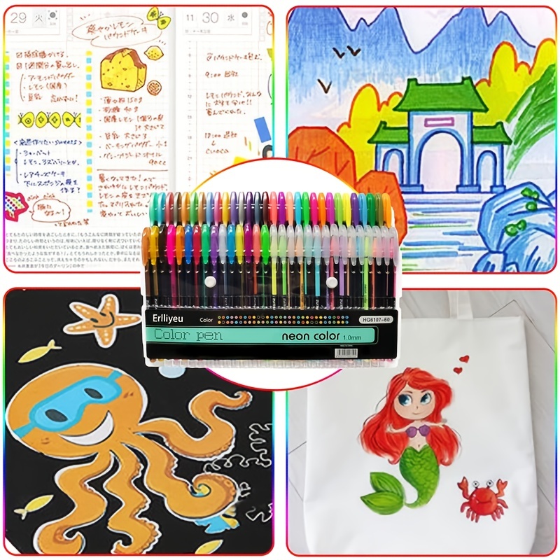 Shuttle Art 120 Unique Colors (No Duplicates) Gel Pens Gel Pen Set for Adult  Coloring Books Art Markers