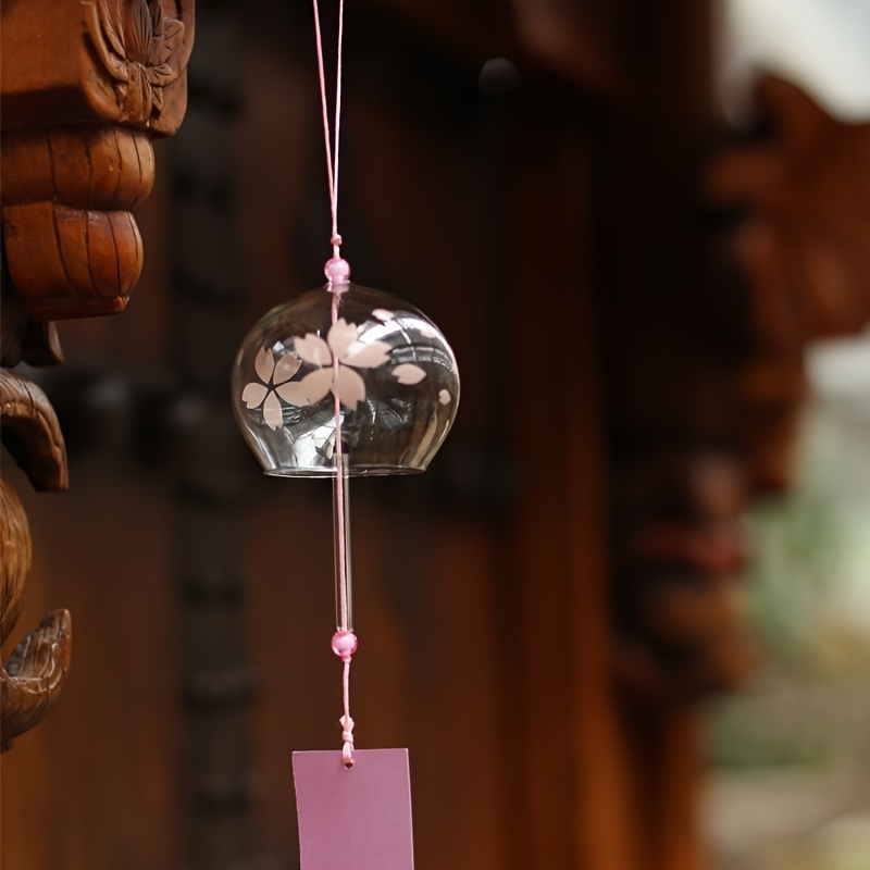 Carillon à Vent Japonais en Verre Fait à la Main, Cadeau Créatif