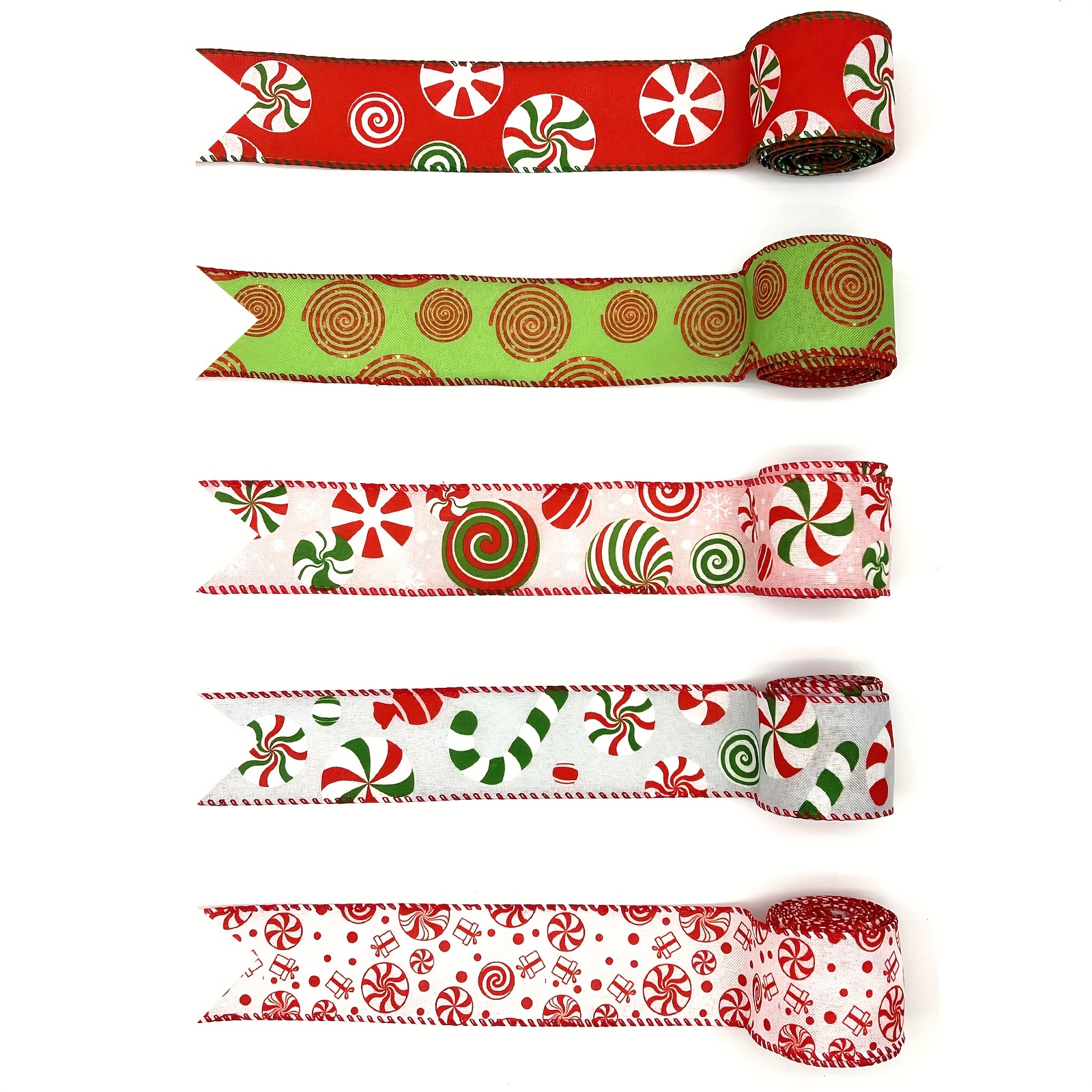5 Yards Christmas Ribbon Wired Ribbons, Burlap Christmas Ribbon For Wreaths  Bows Diy Crafts Wired Christmas Gift Ribbon For Christmas Home Decor Gift  Wrapping, Ribbons For Bouquets, Flower Wrapping Paper, Craft Supplies