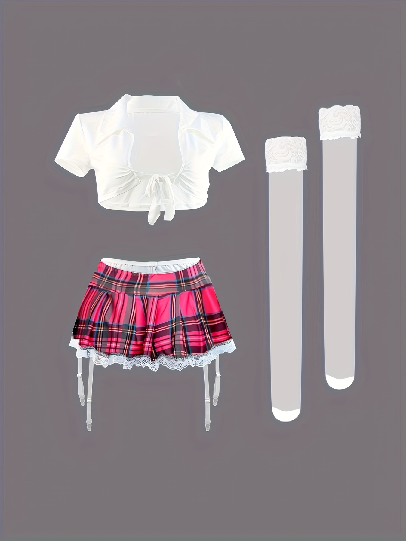 Comprar Minifalda plisada de tenis de cintura alta para mujer, uniformes de  colegiala, disfraz de marinero