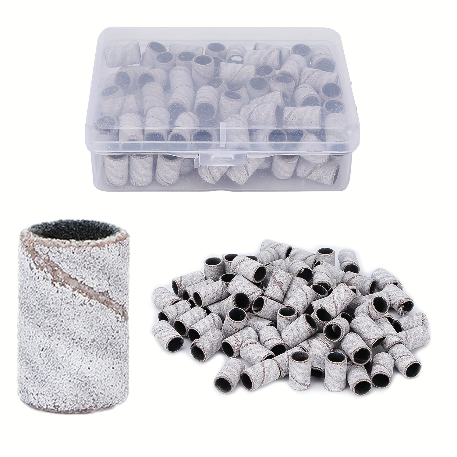 

100 Pieces Nail Sanding Bands, Nail Manicure Great Fit For Nail Drill Bits For Acrylic Nails