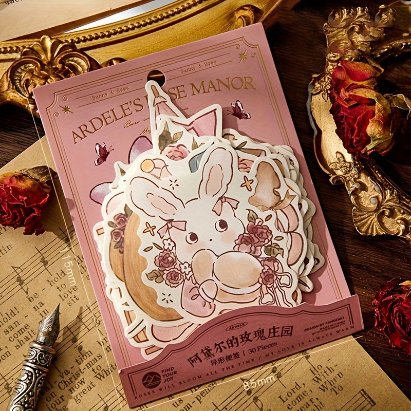 30pcs Special shaped Note Book Writable Note Paper Journal Material Notepad
