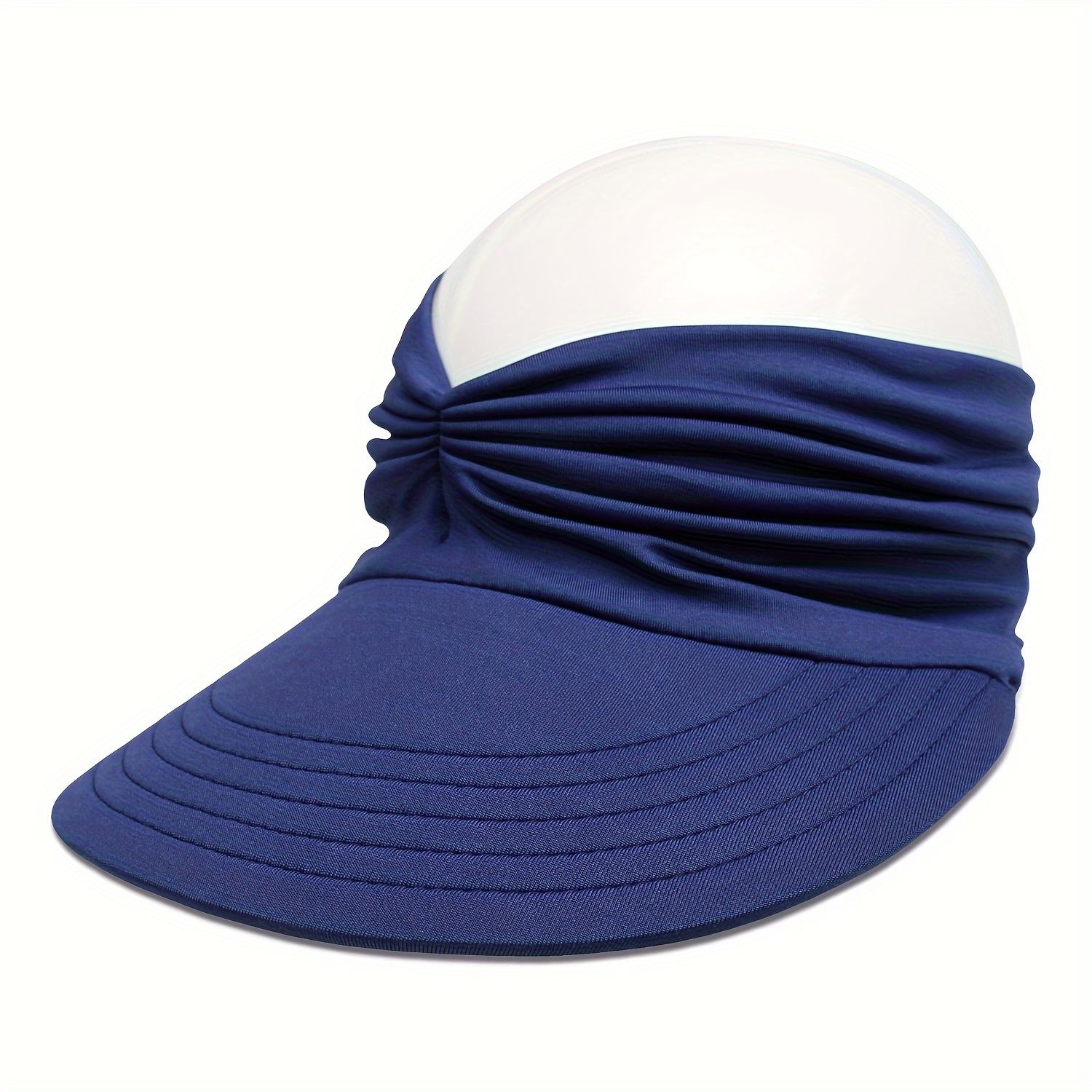 Wide Brim Empty Top Ponytail Sun Visor Breathable - Temu