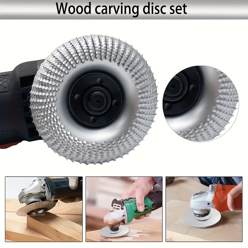 Disco radial madera 100 mm, discos de amoladora de modelado y lijado,  adecuados para amoladora angular de eje interior de 16 mm