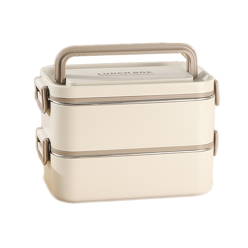 Large Capacity BentoInsulated Lunch Box Lunchbox Food Container Pail  Insulated Thermal Dinnerware Stainless Steel Lunch Box