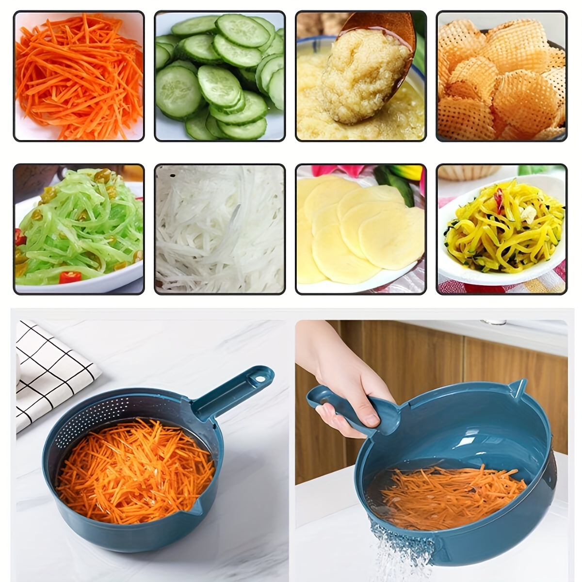 12in1, Vegetable Slicer, Multifunctional Fruit Slicer, Handle Food