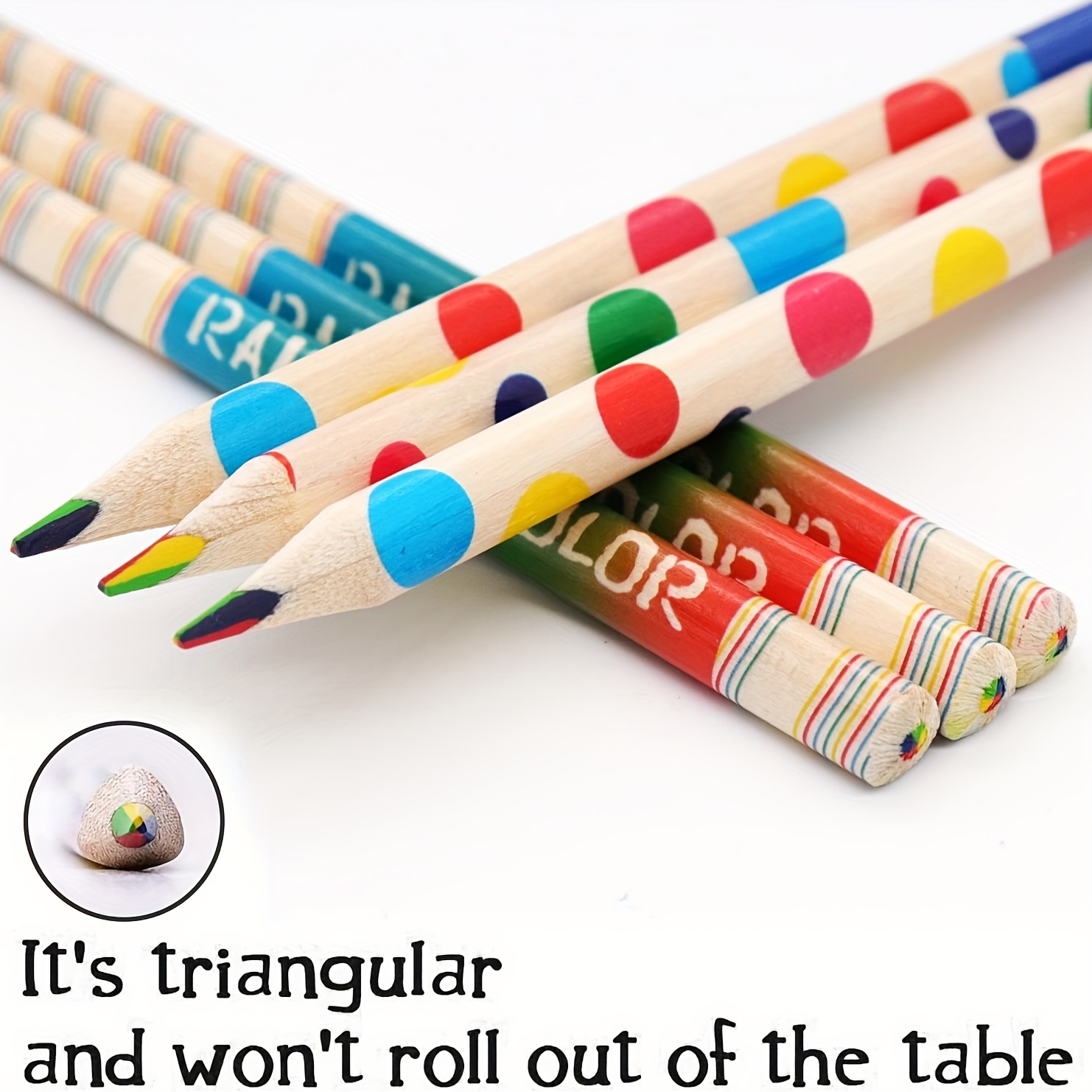 10pcs Colouring Pencils Rainbow Coloured Pencils With Pencil - Temu