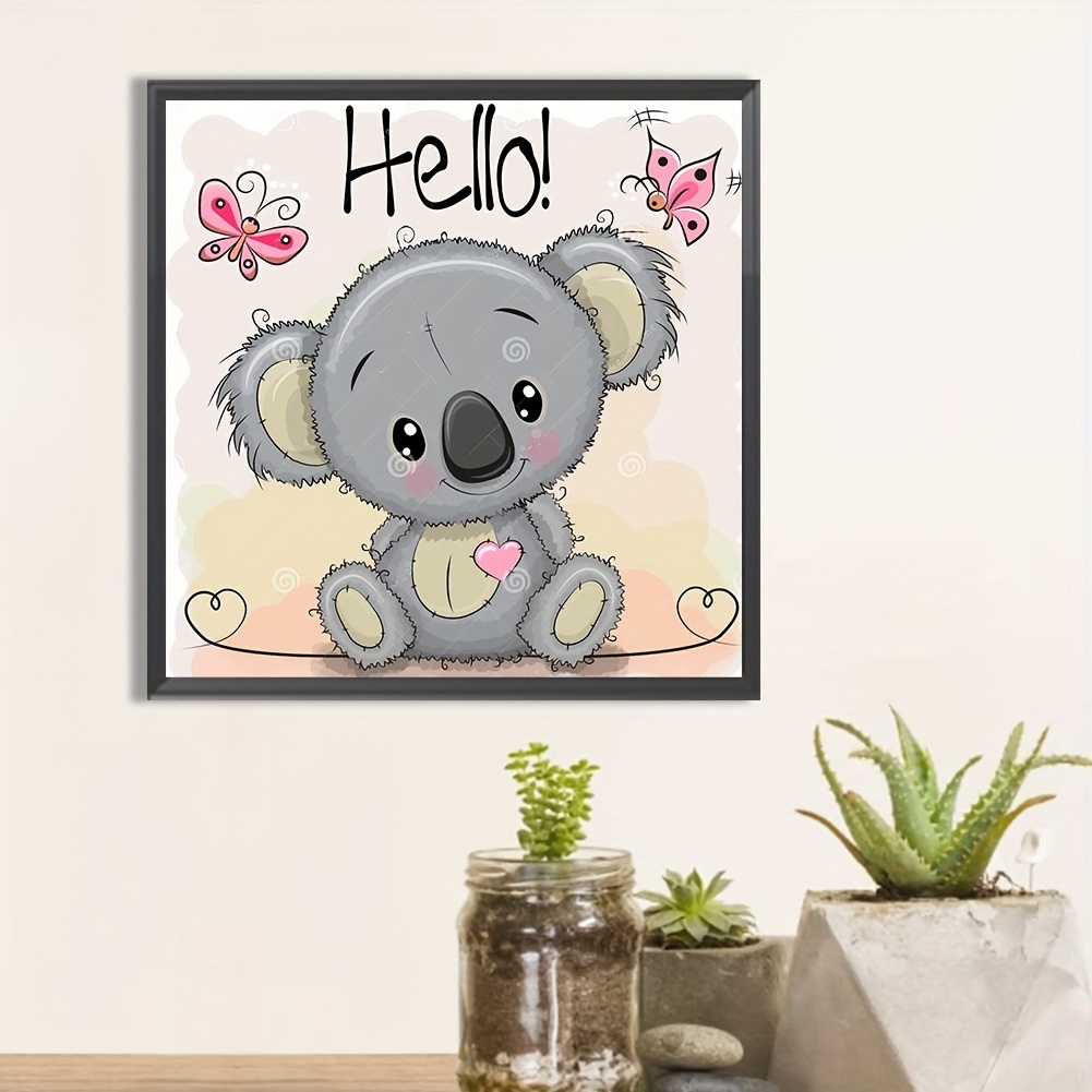 5d Diamond Painting Set Koala Pattern Suitable Adults - Temu