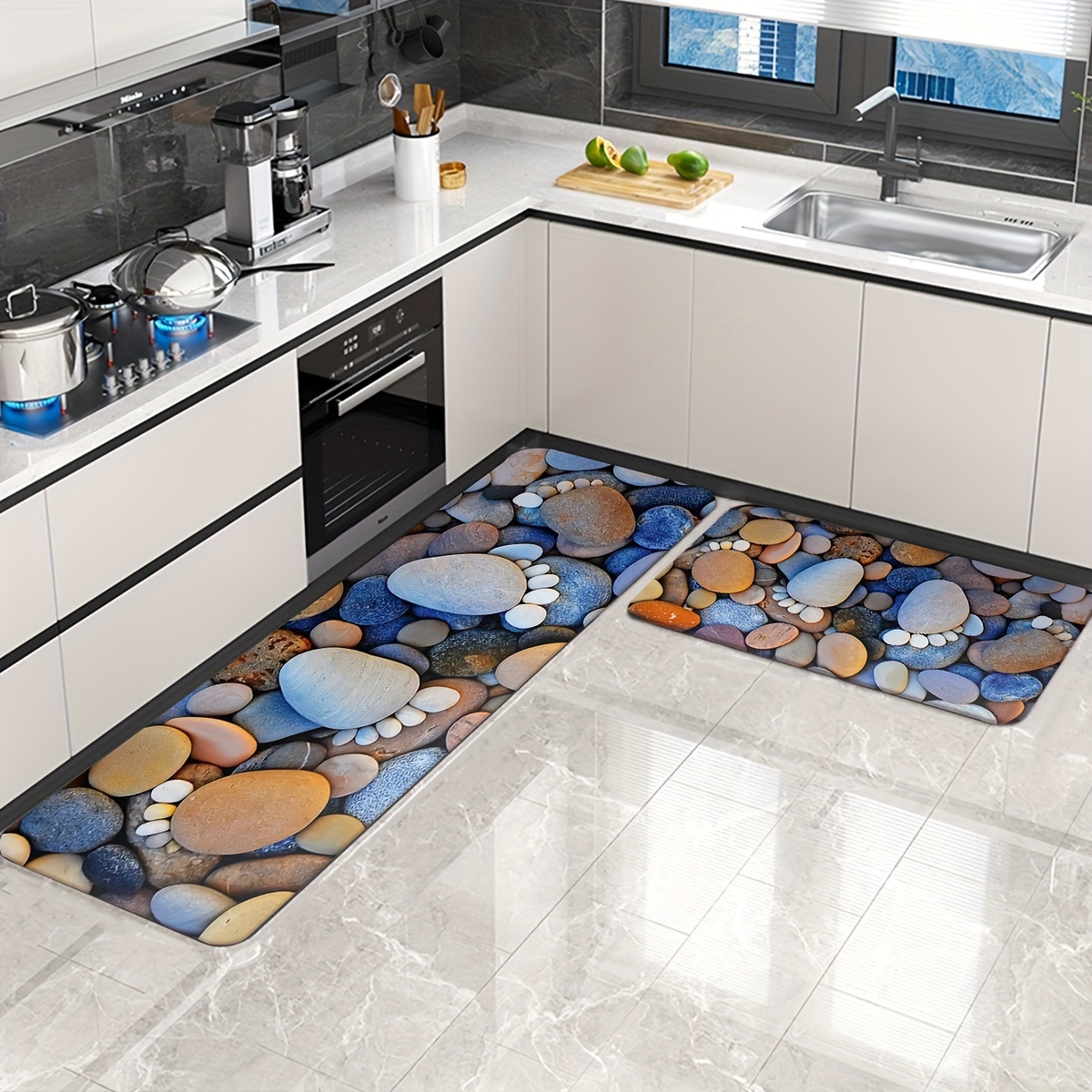 Kitchen Rugs And Mats, Non-slip Absorbent Mats For Kitchen Floor, Machine  Washable Kitchen Rugs - Temu