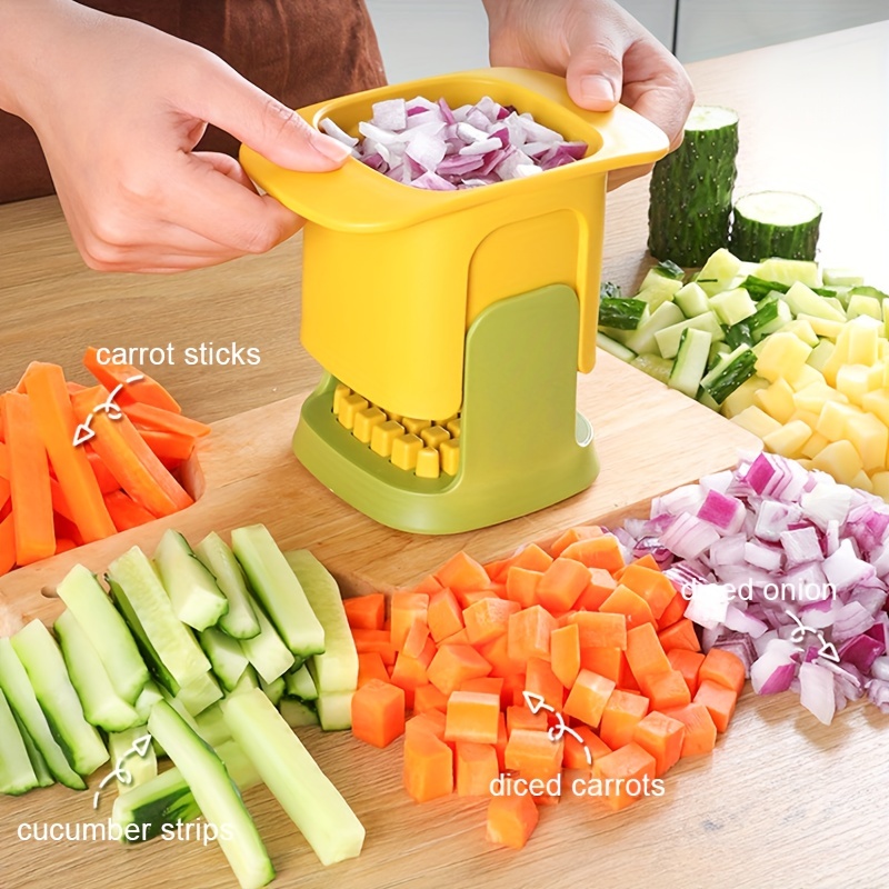 Manual Potato French Fries Cutter Carrot Vegetable Cutting Machine w 3/8  Blade