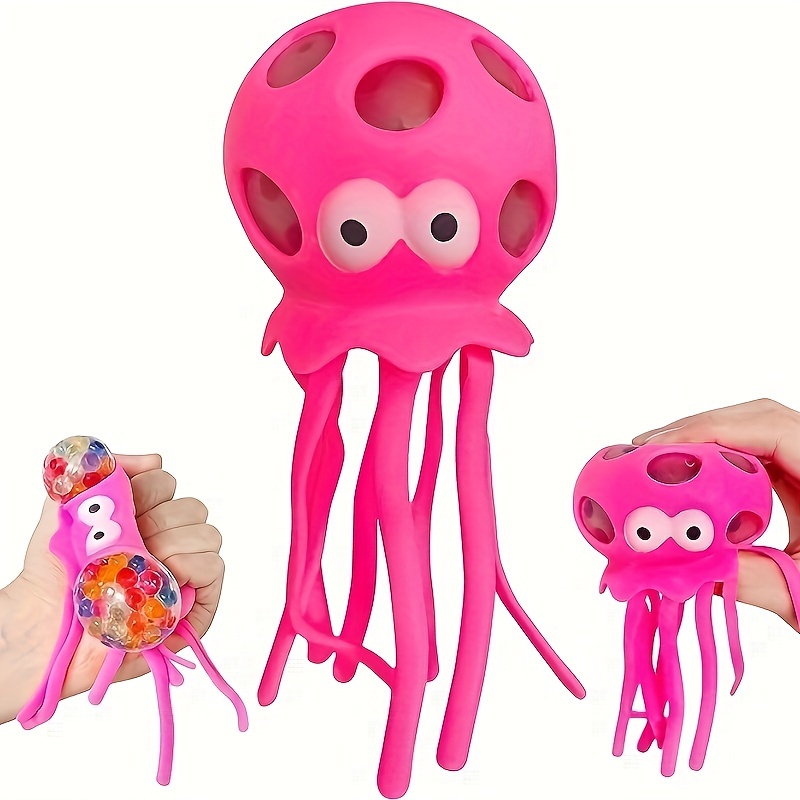 Yeaqee 8 Pcs Octopus Bath Toys, Fidget Toys Sensory Stress Relief