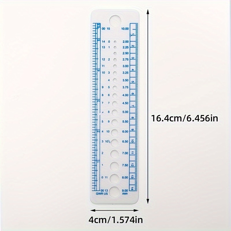 2pcs Sewing Gauge Sewing Measuring Tool 5-in-1 Sliding Gauge Measuring  Sewing Ruler Tool