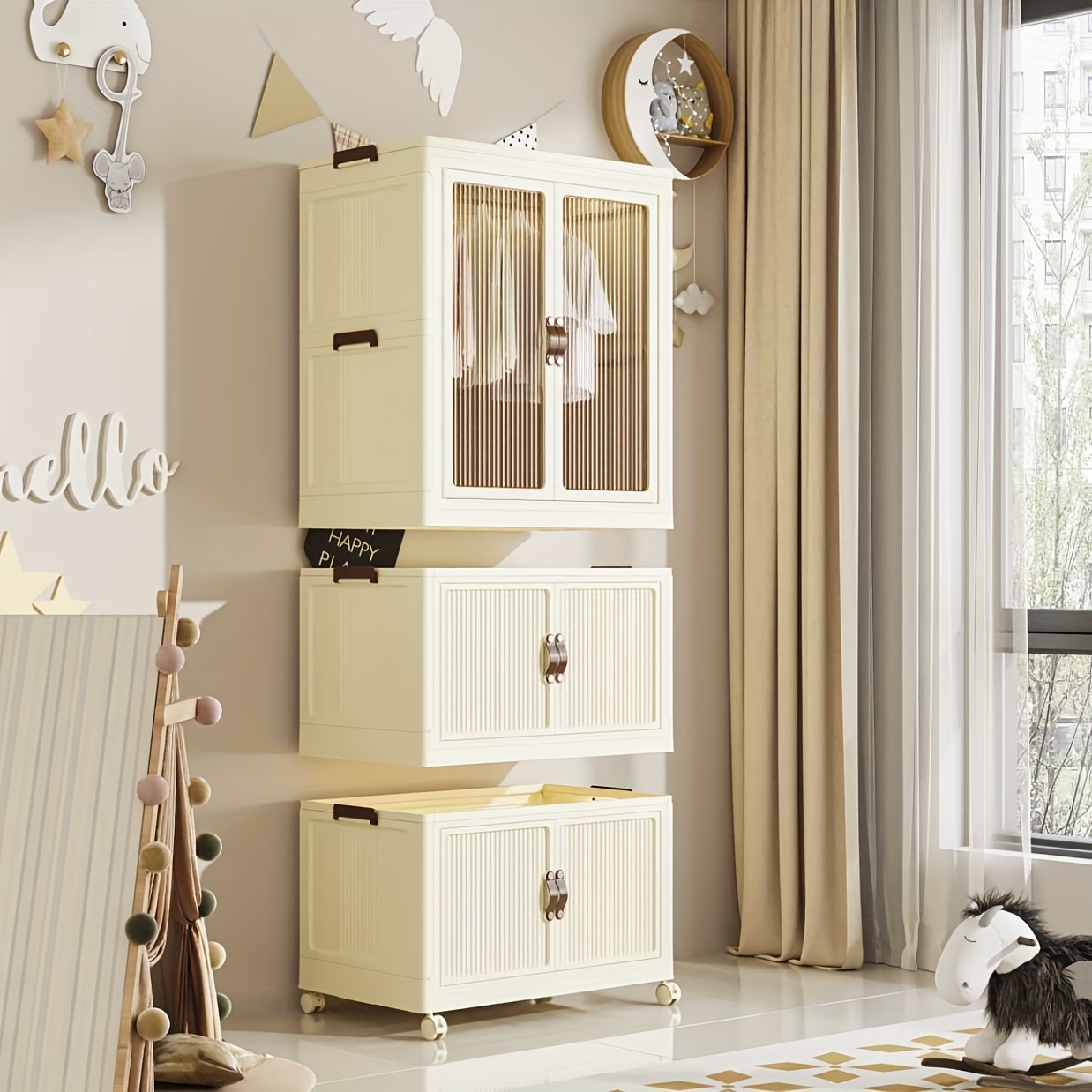 Plastic Drawers Dresser, Toy Storage Cabinet, Closet Drawers Tall