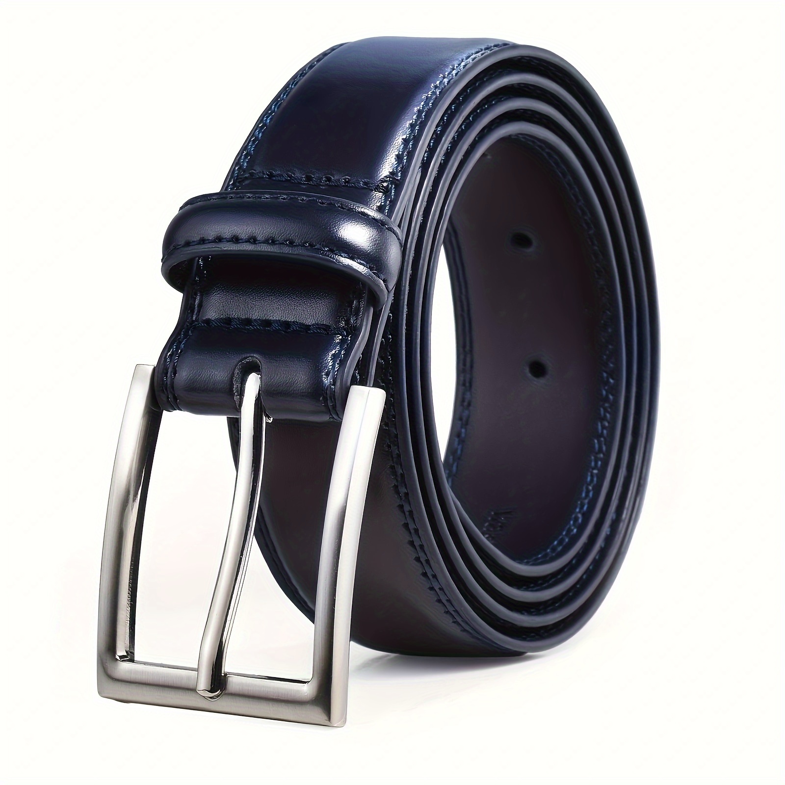 Nuevo Cinturón Informal Cuero Genuino Hombre, Cinturón Trabajo, Cinturón -  Joyería Accesorios - Temu Chile