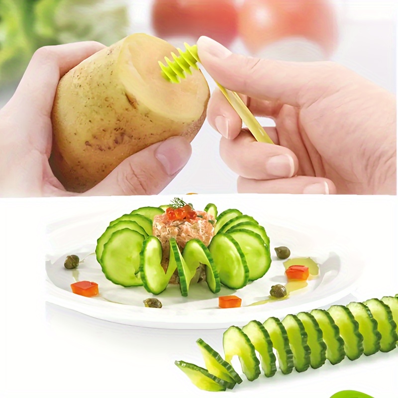 Multifunctional Spiral Vegetables Slicer For Kitchen, Creative Grater, Home  Quick Slicer