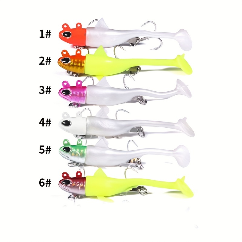 Artificial Jigging Wobbler Swimbait Lead Head Silicone Soft - Temu