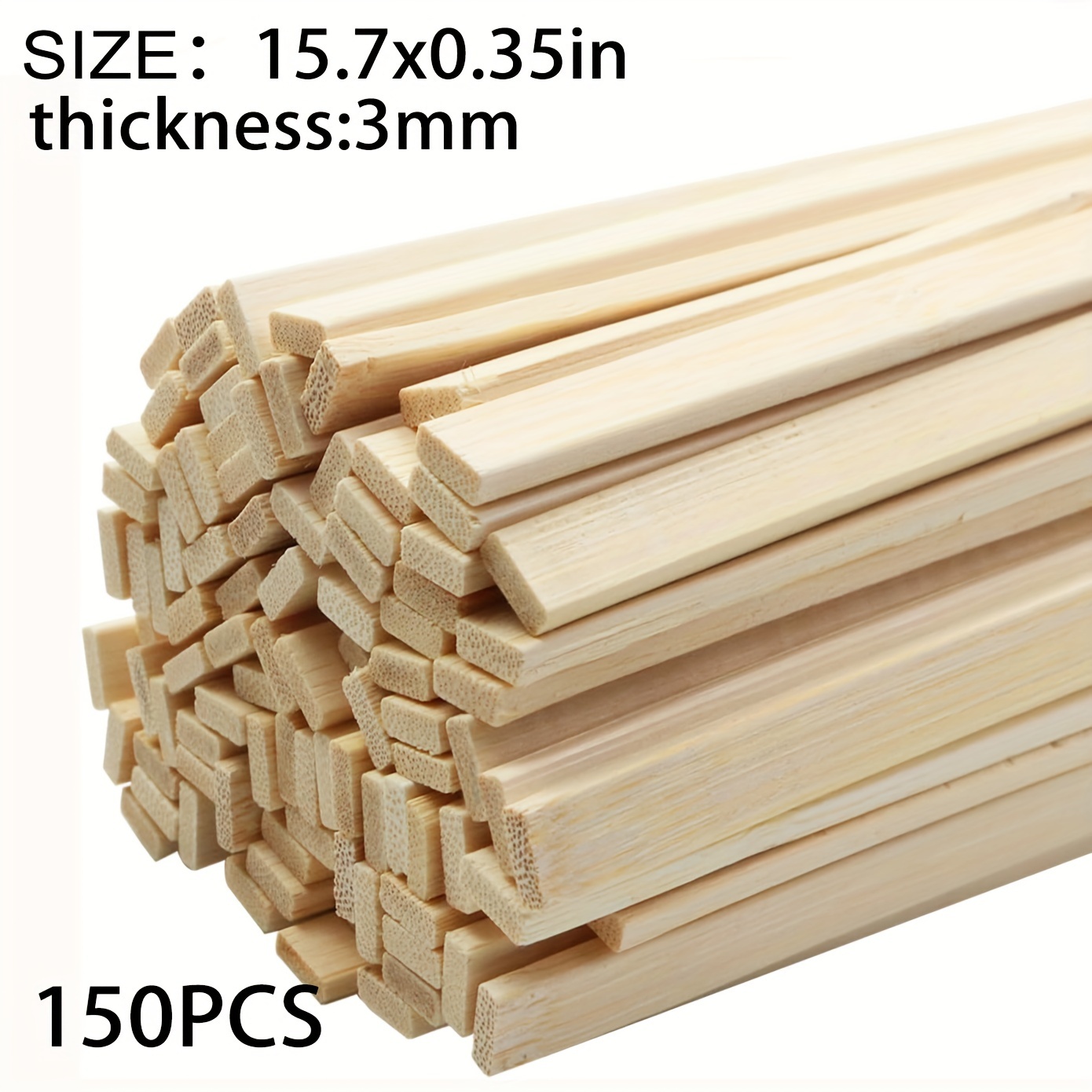 Strong Natural Bamboo Sticks Wooden Craft Sticks Extra Long - Temu