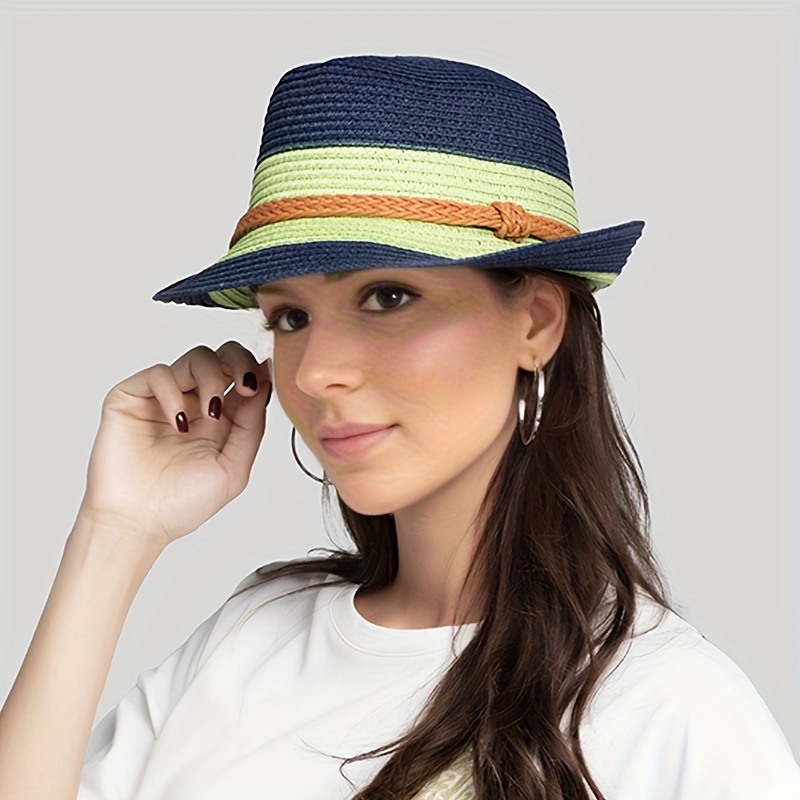  Sombrero plegable para mujer con visera con lazo grande para  viajes, ala plegable, sombreros UV de verano, Blanco, M : Ropa, Zapatos y  Joyería