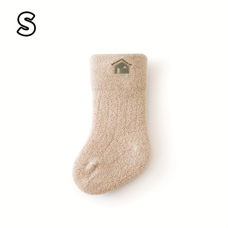 Baby Boy's Non-slip Winter Plush Sleep Socks