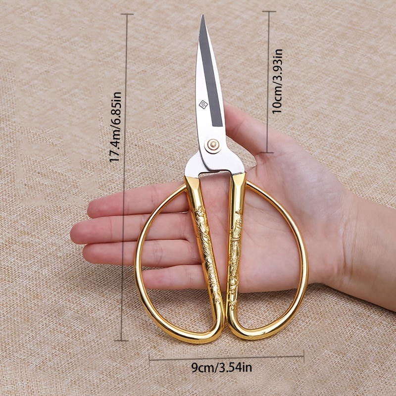 One Pair Of Professional Sewing Scissors Stainless Steel - Temu