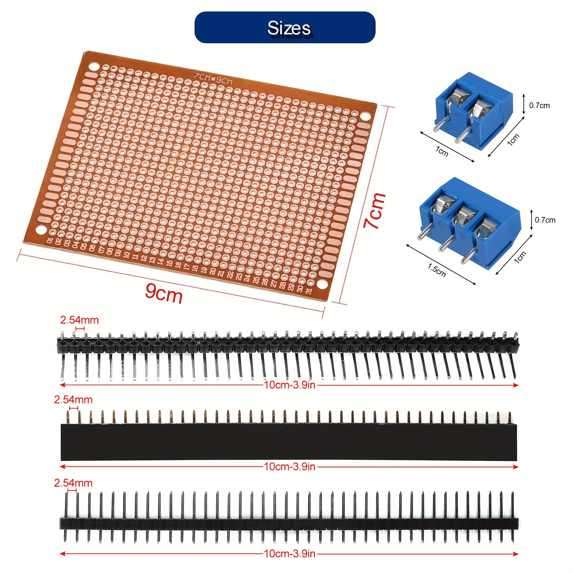 Single Side Universal Pcb Board Kit Tin Plate Pitch Circuit - Temu