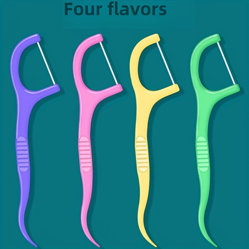 30pcs Fruit Flavor Portable Toothpick Picks Set
