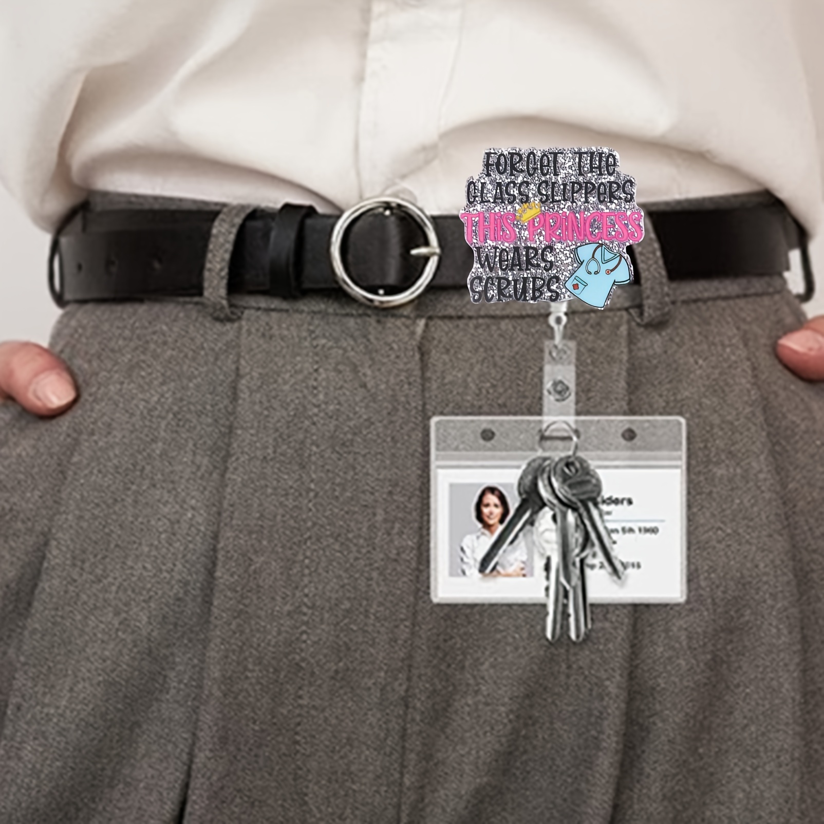Nurse Retractable Badge Reel Clip Forget Class Slippers - Temu Canada