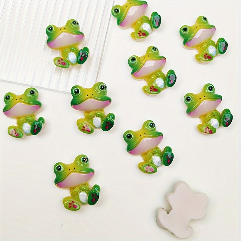 10 Adorable Jewelry Additions, Painted Frogs Suitable For Jewelry Making And Decoration