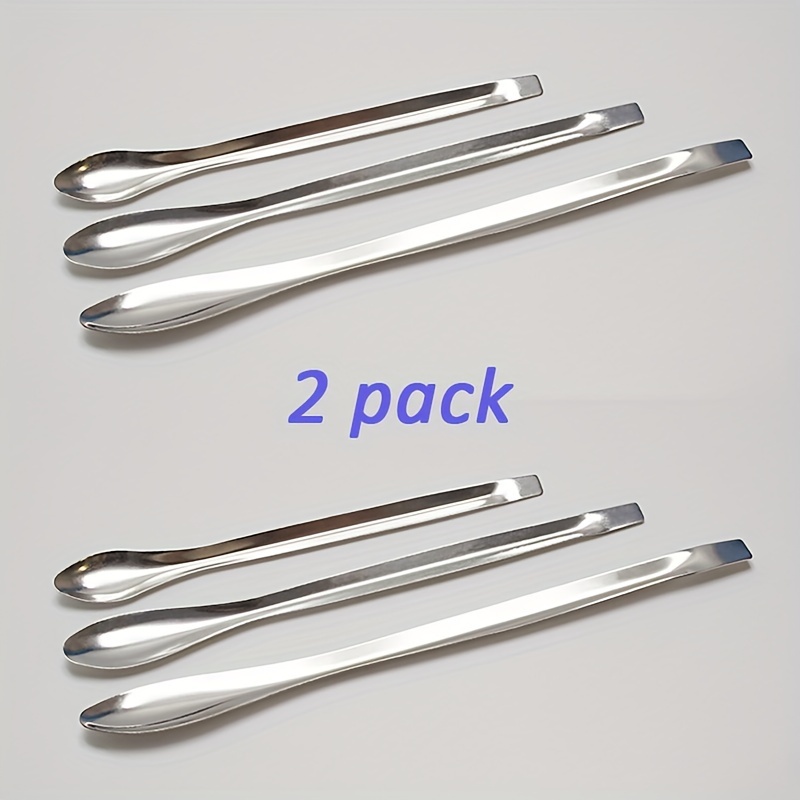 3 Pieces Mini Metal Medicine Spoons Tone For - Temu