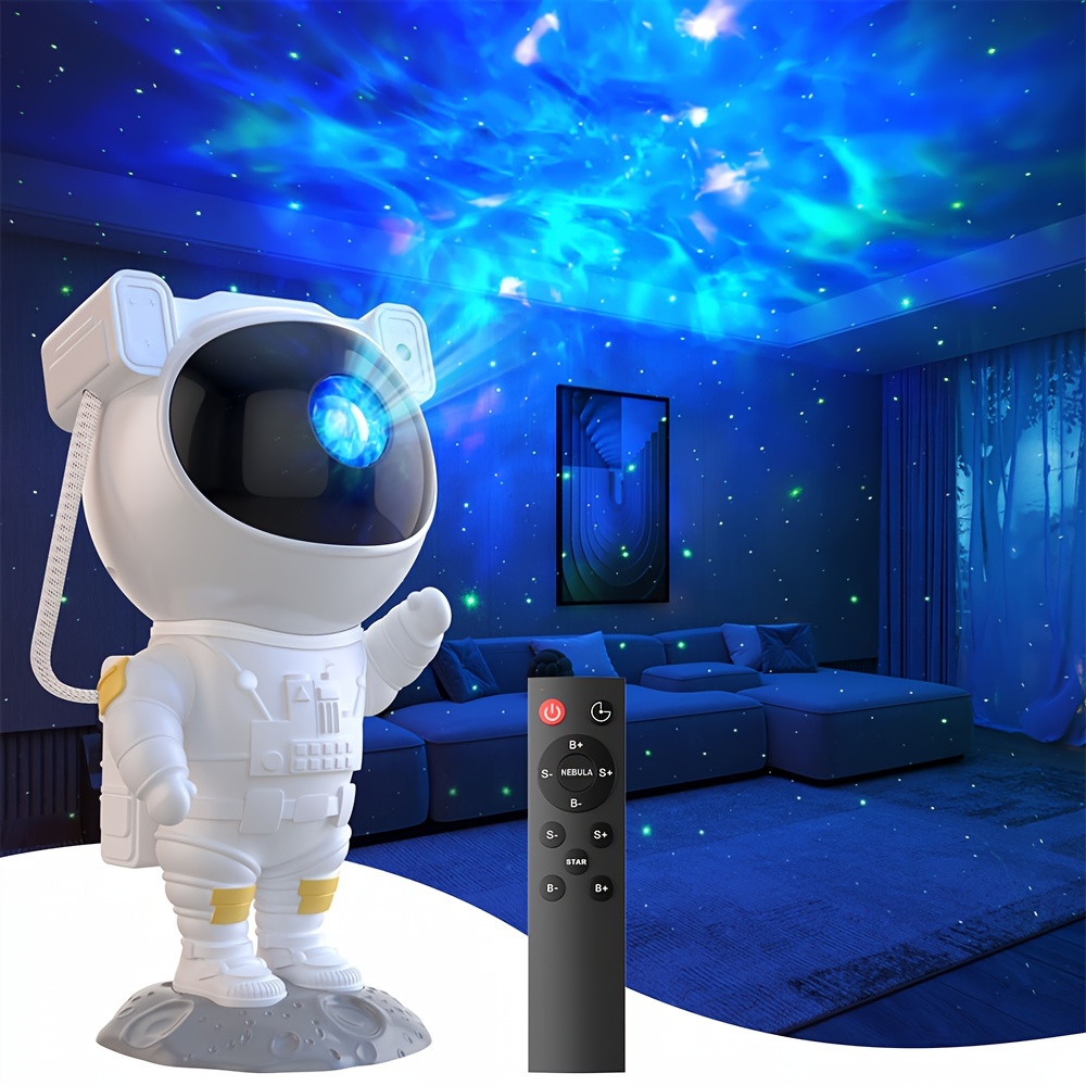 Recsg Lámpara Proyector Astronauta Galaxia, luce notturna Galaxy,  lampadario a nebbia astronauta LED con timer e telecomando : :  Iluminación