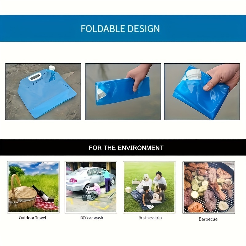 Large Capacity Portable Folding Container Water Storage Bag Collapsible