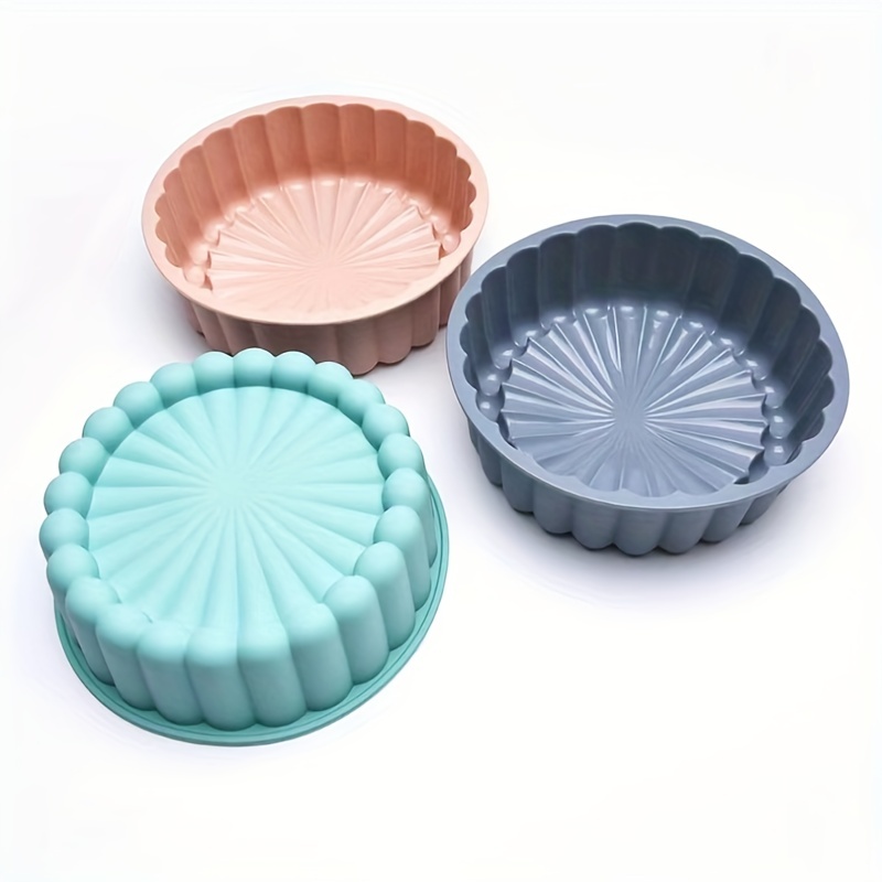 Flower Shaped Cake Mold Silicone Round Cake Pan Charlotte - Temu