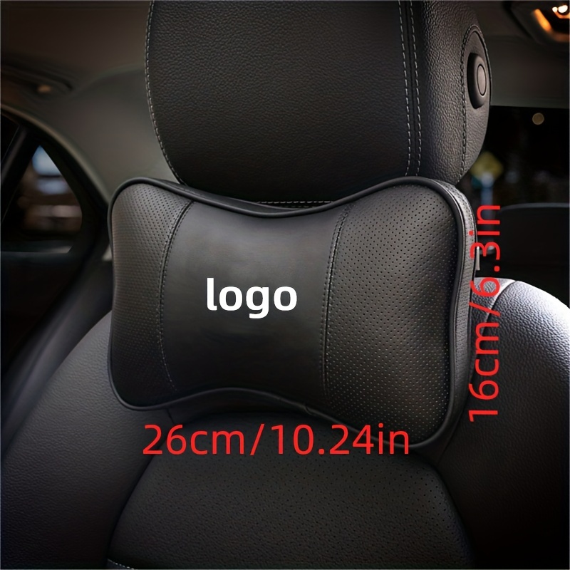 Universal Car Neck Pillows Both Side Pu Leather Pack Headrest For Car  Pillow Neck Pillow, Soft And Comfortable - Temu