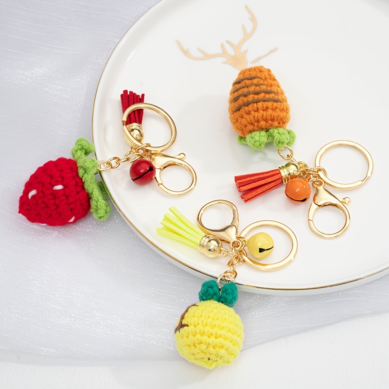 Colorful Strawberry Fruit Pendant Zipper Pull Charm - Kiola Designs