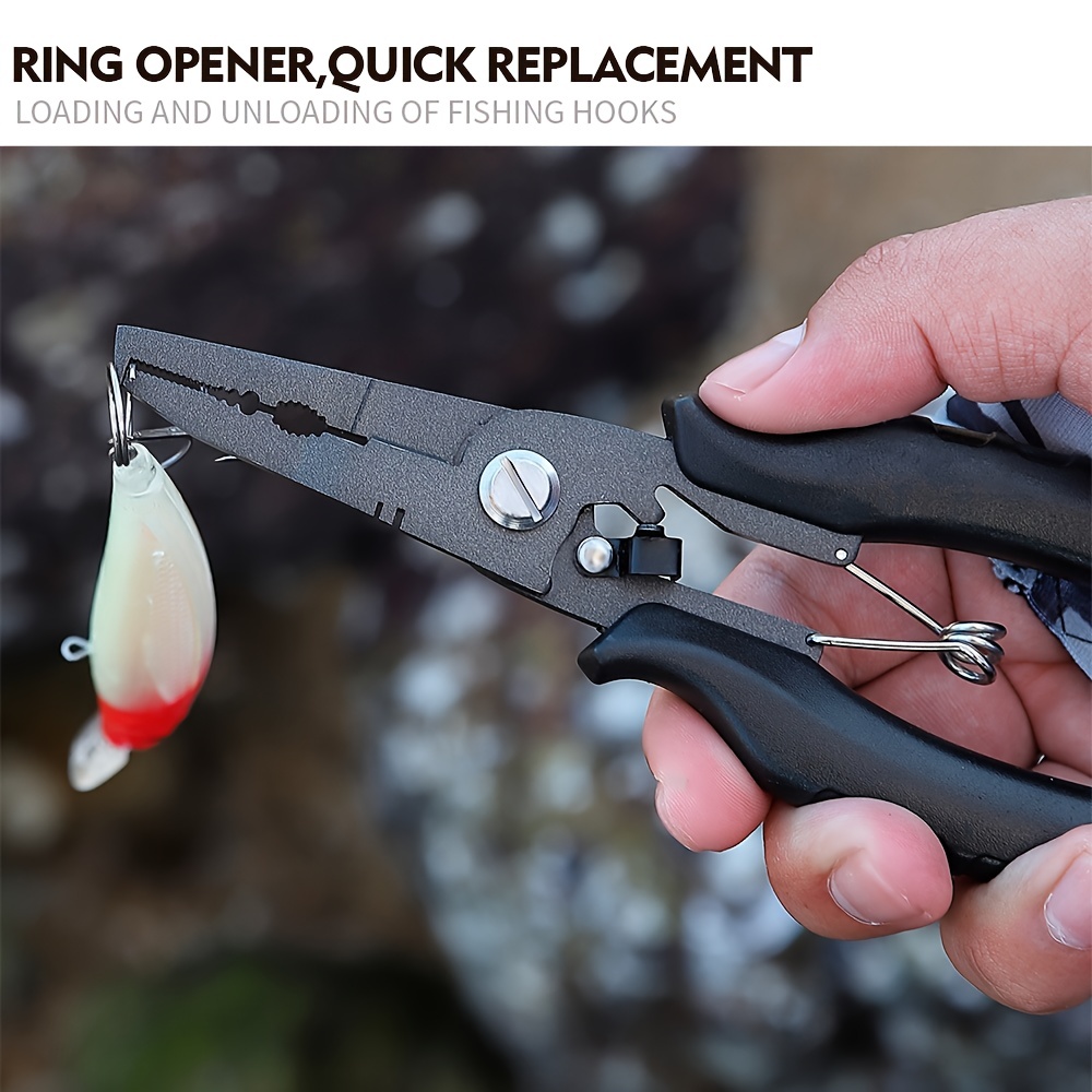 Stainless Steel Fishing Pliers Fishing Multi Tool for Split Ring, Hook  Remover, Crimping Tool and Line Cutter by 1-pack, EJ-2019 -  Canada