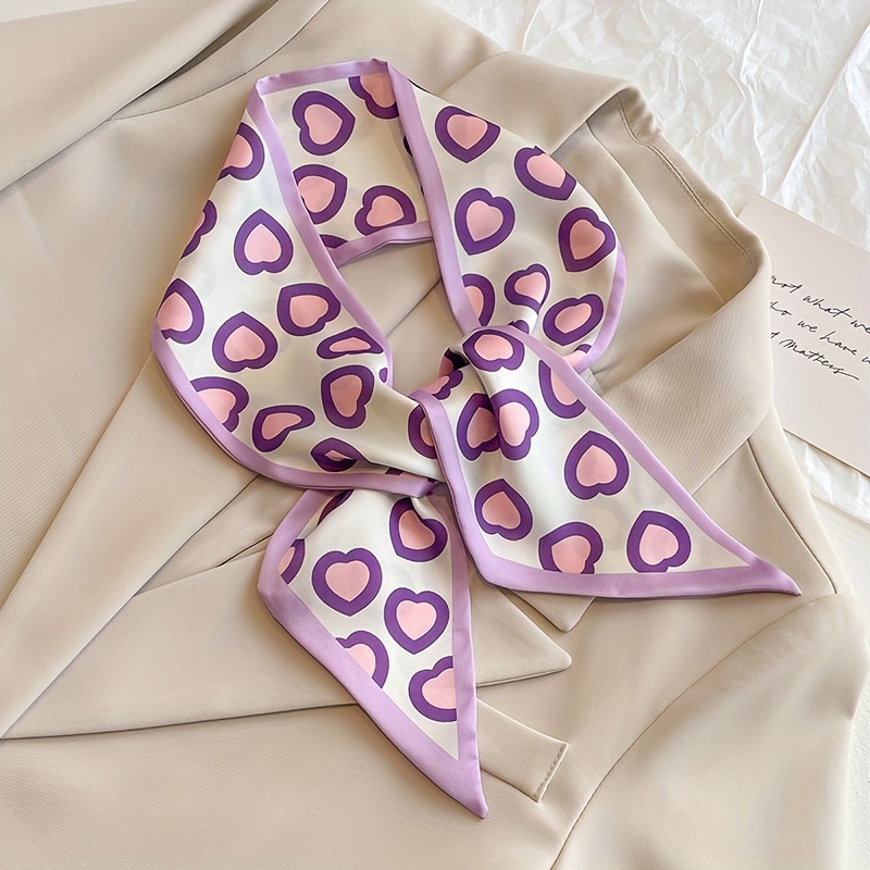4pcs vintage headband neck scarf floral printing ribbon long  display picture 3