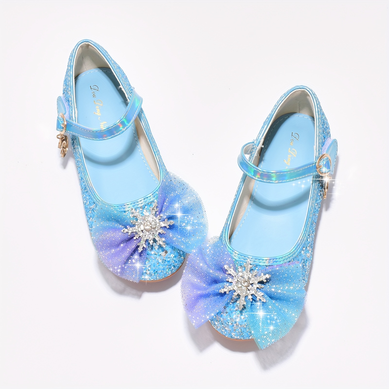Zapatos Princesa Lentejuelas Niñas Zapatos Flores Cristal - Temu Chile