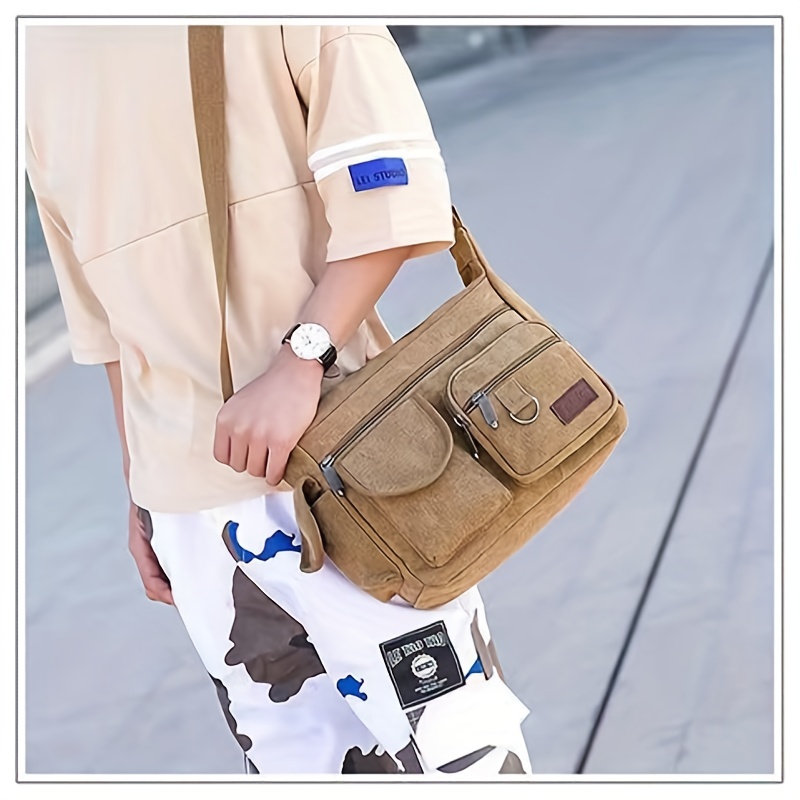 Canvas Single-shoulder Bag Fashion Messenger Bag Korean Style