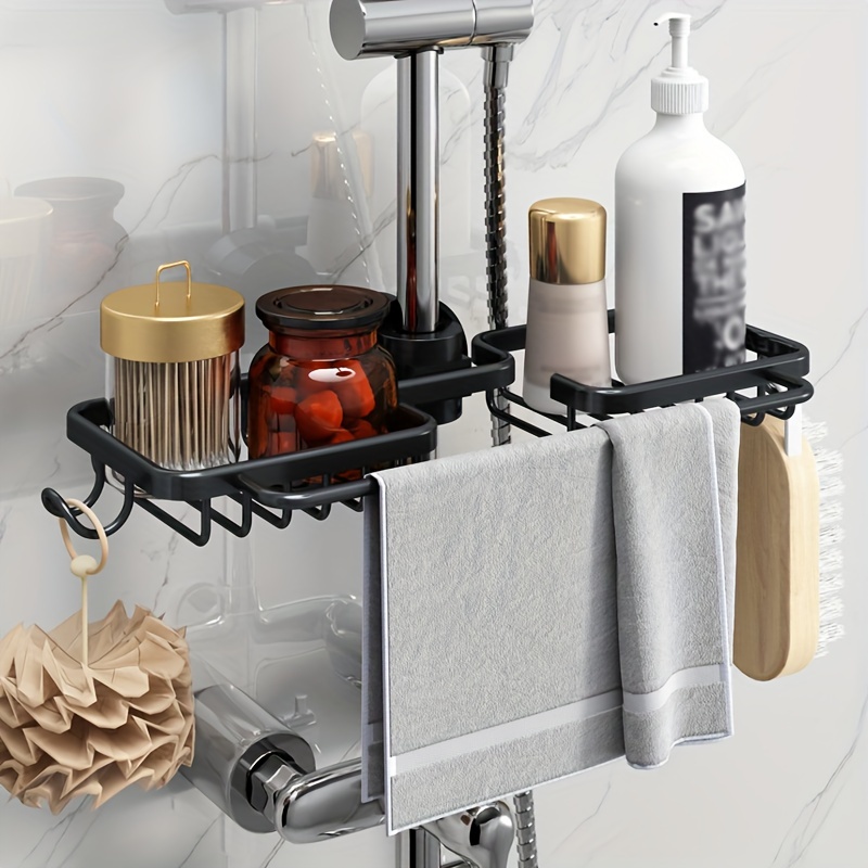 Kitchen Sink Drain Rack Aluminum Faucet Sponge Storage Holder Hanging  Faucet Drain Drainer Shelf Basket Bathroom Organizer - AliExpress