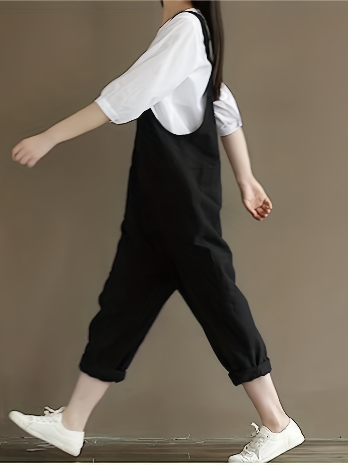 Linen Jumpsuit With Pockets Harem Jumpsuit Baggy Jumpsuit - Etsy
