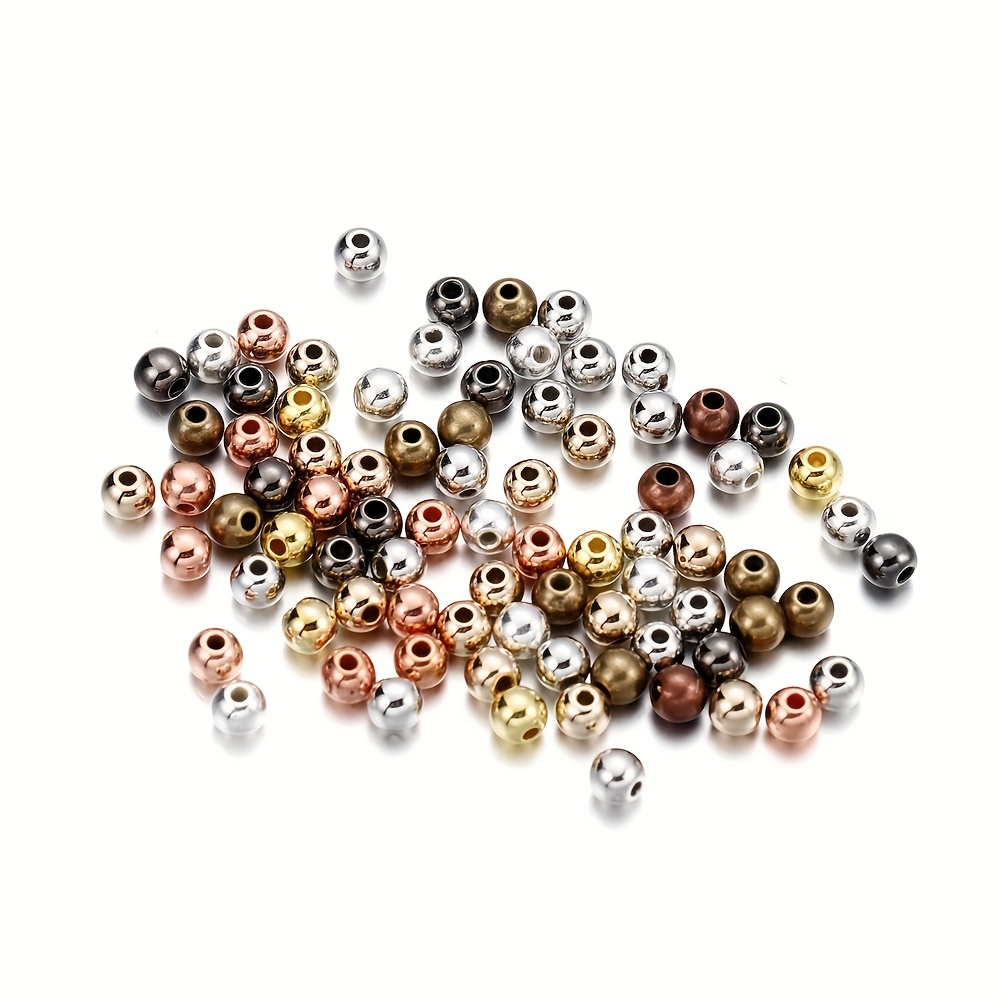 Ccb Round Beads Seed Spacer Loose Beads Diy Bracelets - Temu