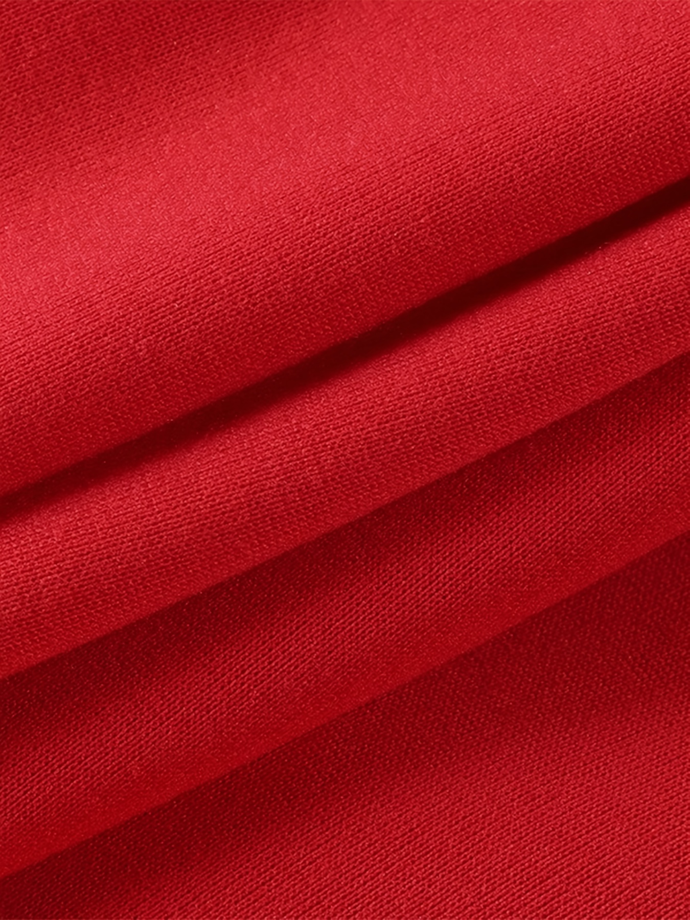 Red Cotton Twill Baseball Jacket