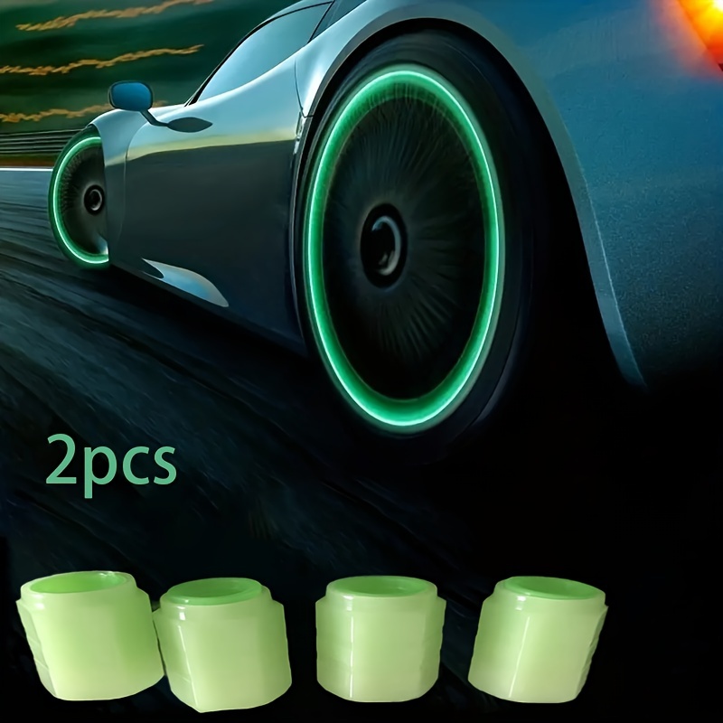 HIGGER 5pcs / Set Style De Loup Anti-vol Emblème Auto Voiture Roue Pneu Bouchons De Valve D'air Avec Une Clé Trousseau Alliage De Zinc Tige Accessoires Pare-poussière