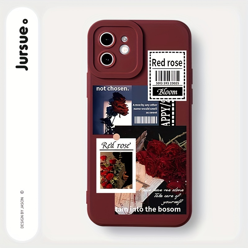 Funda transparente estética floral para iPhone X XR XS SE 7 8 11 12 13 14  15 Pro Mini Plus Pro Max