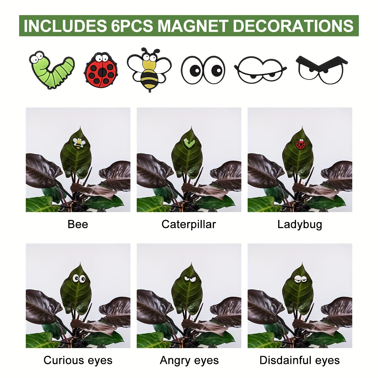 Cute Plant Magnets Eyes For Potted Plants Plant Safe Magnet - Temu