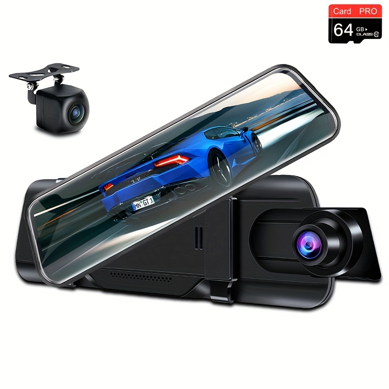 Cheap 10 Inch Stream Media Car DVR ,Full HD 1080P Rearview Mirror Dashcam,  Dual-Lens Video Recorder, Night Vision Car Reverse Dash Camera