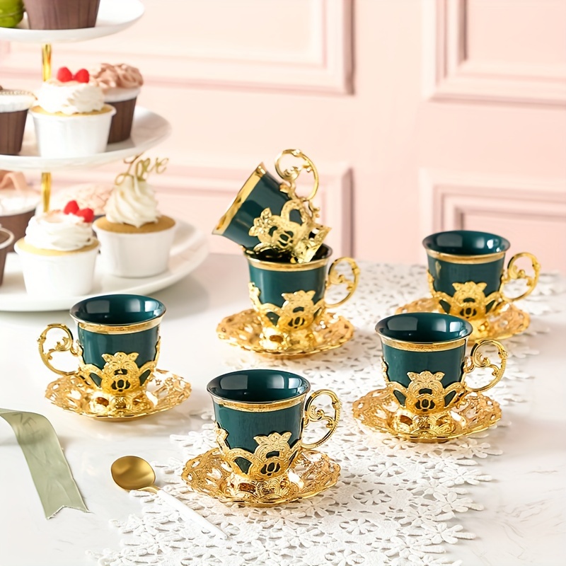 2.8 Oz Assorted Colors Ceramic Espresso Cups, Small Expresso