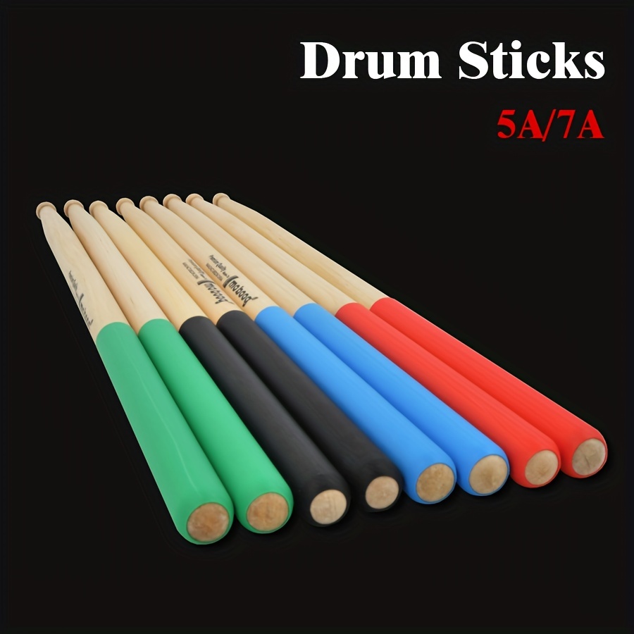 

1 Pair Maple Drum Stick 5a/7a Anti Slip Drum Stick Adult Electronic Drum Drum Stick Color Children Beginner Drum Hammer.